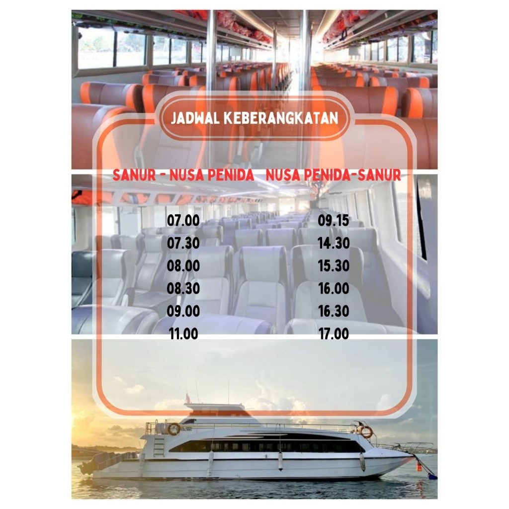 Tiket fast boat antara Sanur dan Nusa Penida