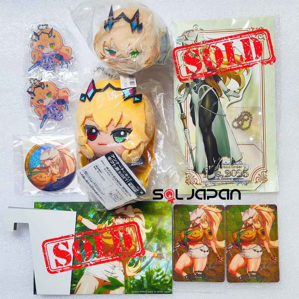 Fate Grand Order FGO Fes 2025 Acrylic Stand Mochi Chibigurumi Badge Wafer Card Saber Archer Barghest
