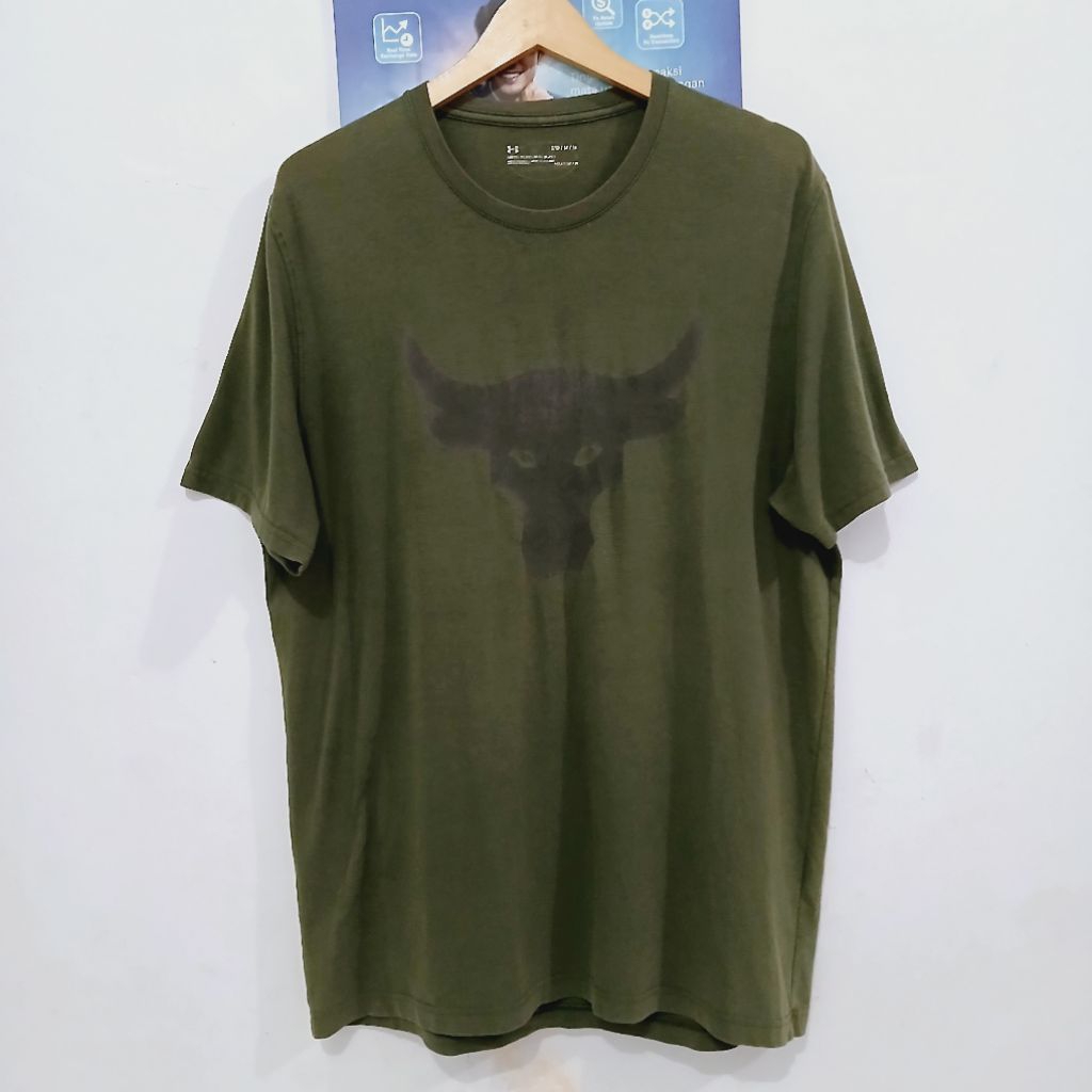 Under armour project rock t shirt 2nd bagus