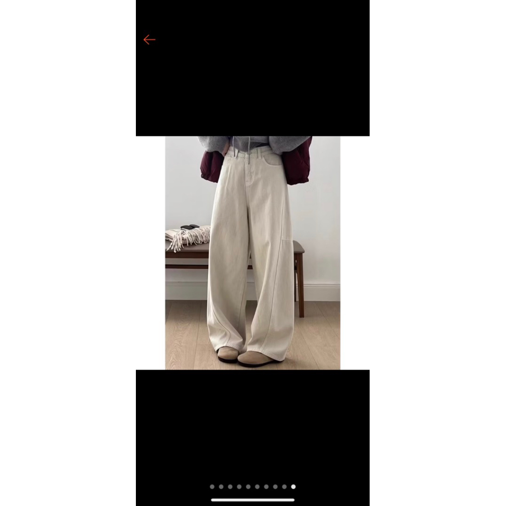 [UNISEX] Baggy barrel pants barel jeans raw denim pria dan wanita outfit gombrong wide leg jins Cela