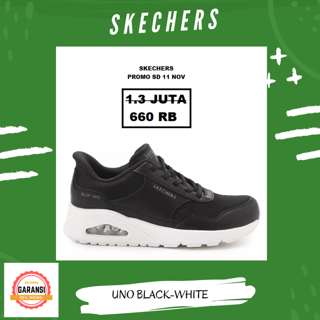 Sepatu sneakers skechers Wanita sale UNO original 100%