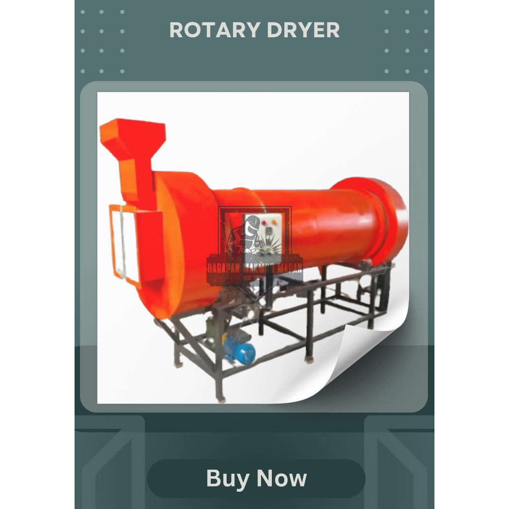 Rotary Dryer / Pengering Rotary / Pengering Padi/Jagung/singkong Dll.