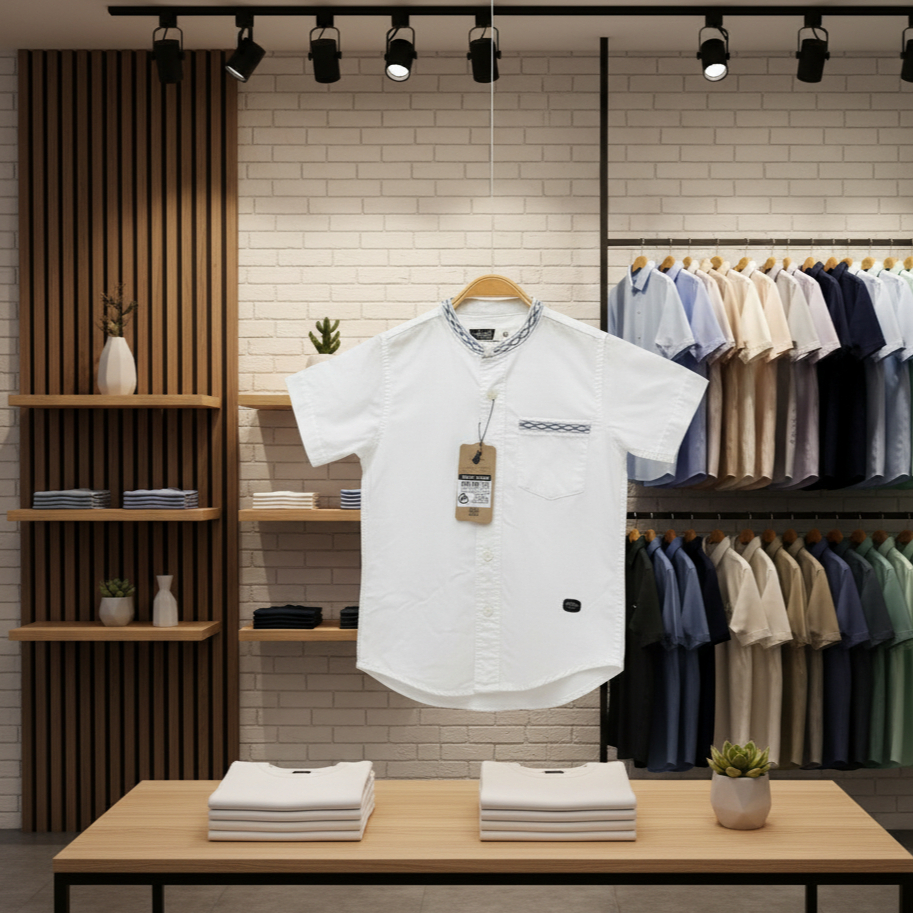 Kemeja koko Anak Formal Cotton Bordir Presley Agera Junior Terbaru | Kemeja Anak Cotton Agera Junior