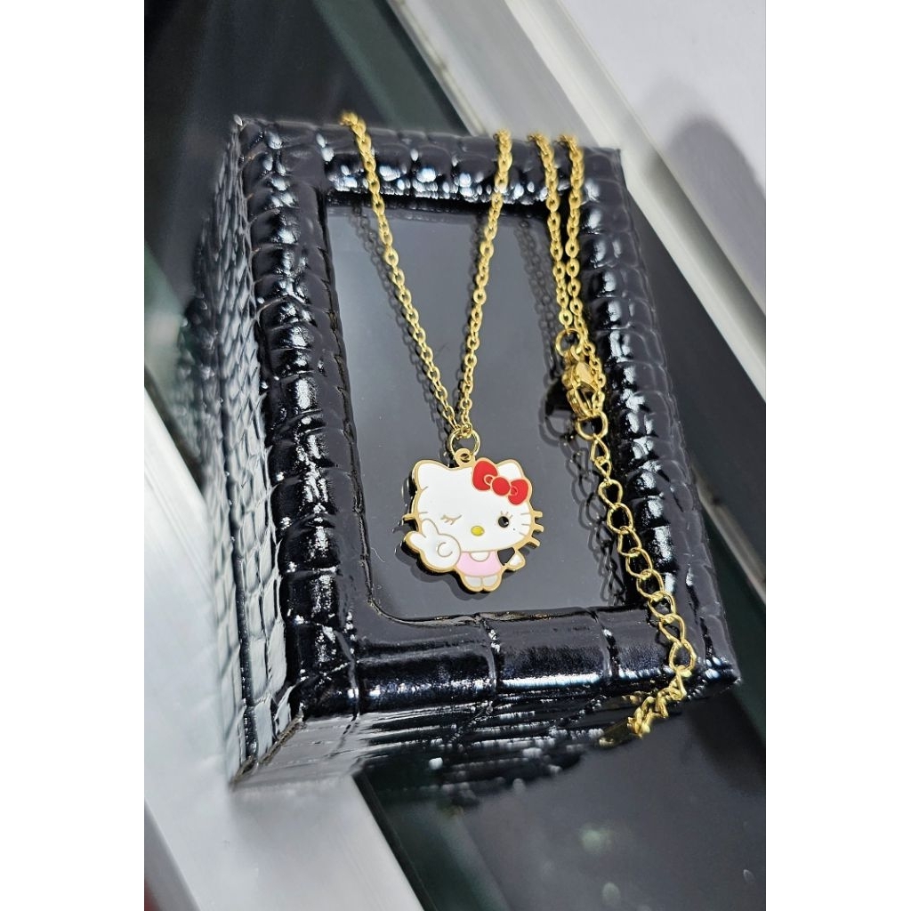 kalung anak titanium, kalung titanium hello kitty