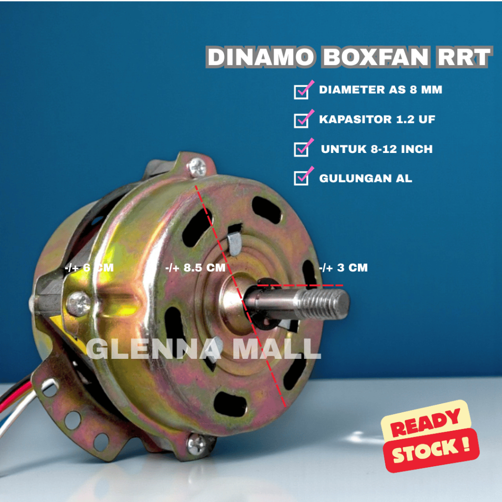 Dinamo Mesin Kipas Angin Kotak Duduk/  Boxfan Universal/RRT 8-12 INCH