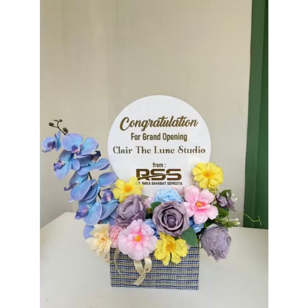 Box Large Custom/Box Bunga Ucapan Custom/Bunga Akrilik Custom