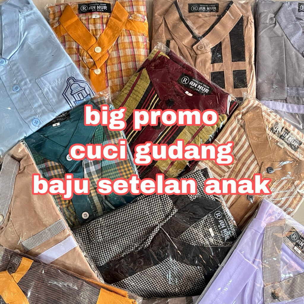 baju koko anak setelan / busana muslim anak / sd / tk