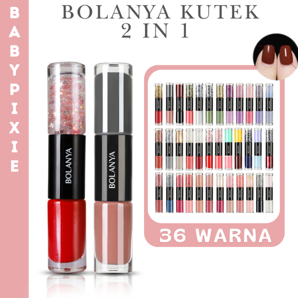 Kutek Korea 2 in 1 Non Peel Off Bolanya Cat Kuku Halal Waterproof KU001