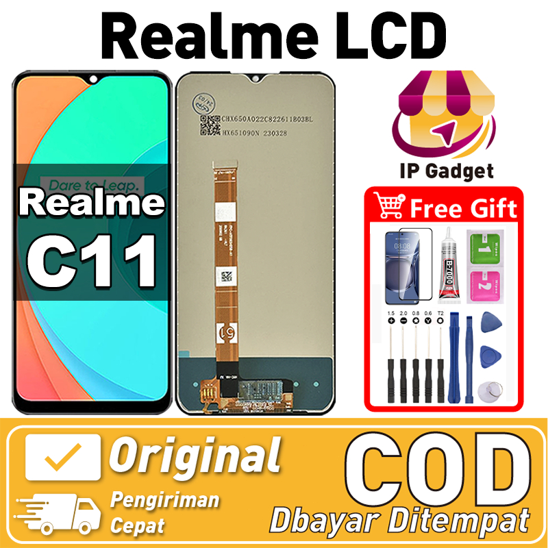 ORI FOR LCD REALME C11 Fullset Original LCD HP REALME C11 Asli Touchscreen Layar Sentuh HP COD