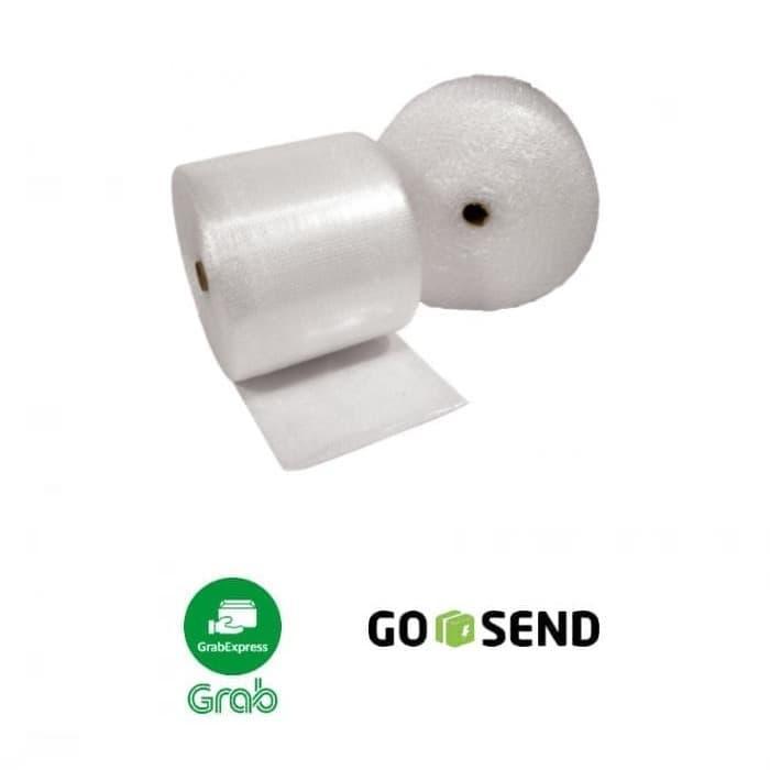 4lcj- Bubble Wrap 40Cm X 50M Bening/ Hitam Plastik Buble Roll Bandung Putih