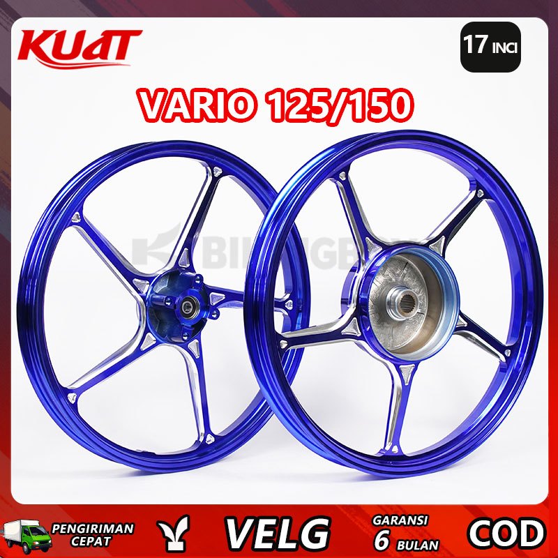 VELG RACING RING 17 Untuk VARIO 125 / 150  BIKINGBOY ORIGINAL Material Alloy Ringan CNC Velg Motor