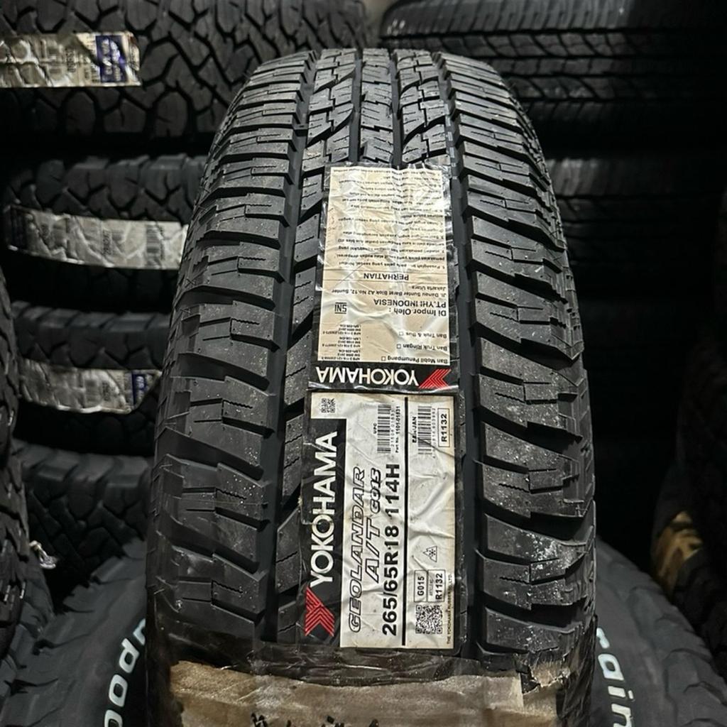 ban yokohama 265 65 r18 geolandar a/t /ban mobil ring 18 ukuran 265 65 r18 yokohama ban mobil import