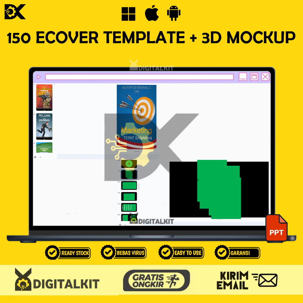 [T0641] 150 ECOVER TEMPLATE + 3D MOCKUP