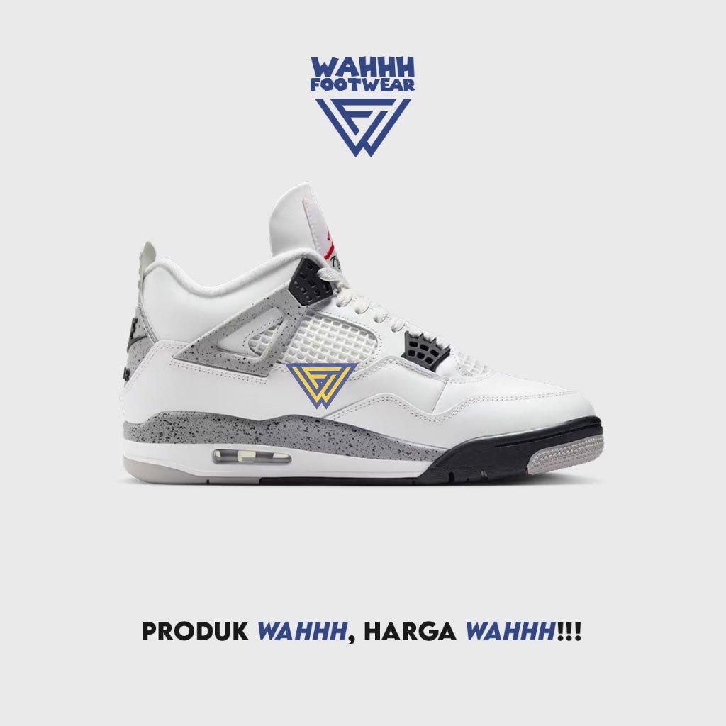NK Air Jordan 4 Retro White Cement Original