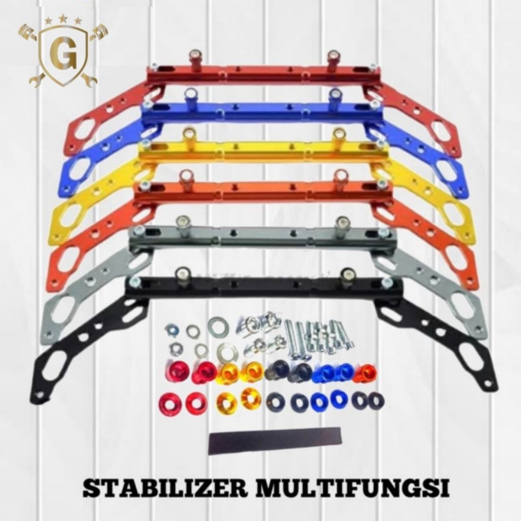 Stabilizer Dudukan Holder HP, Lampu Tembak, Camera GoPro, Gantungan barang Multifungsi Antar Spion M