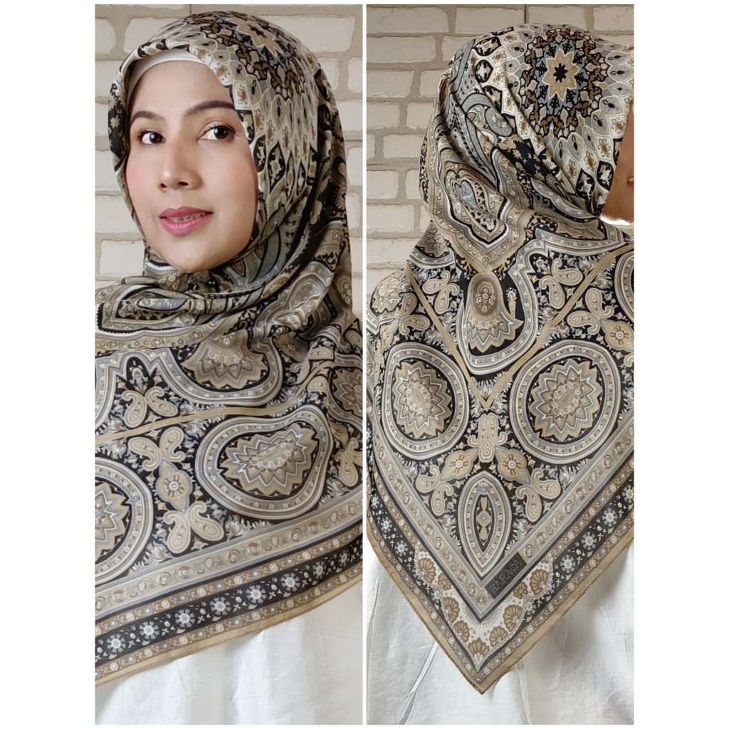 Kerudung Jilbab Hijab Turki Karaca Katun Motif Fatma 120x120