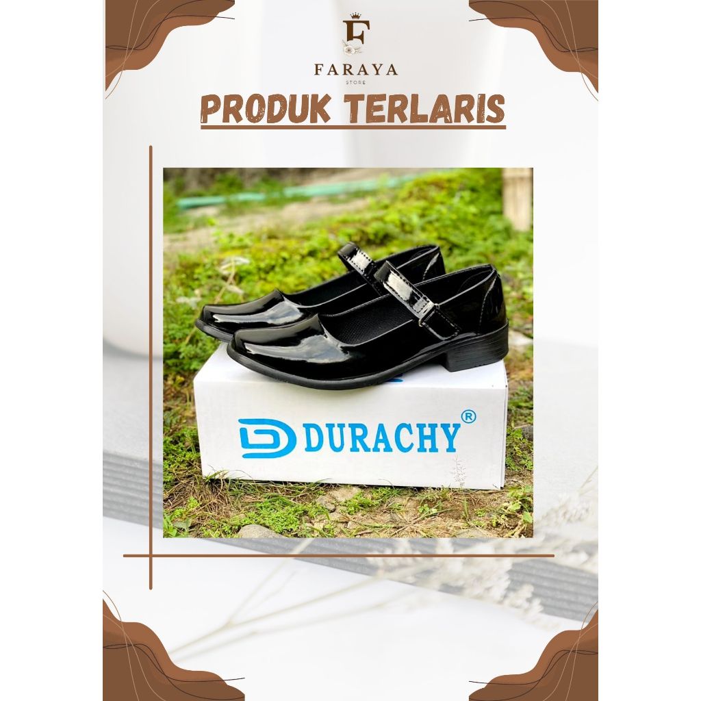 sepatu pantofel wanita hitam glosshy / hitam kilap sepatu pantofel wanita hak 3cm sepatu kantor sepa