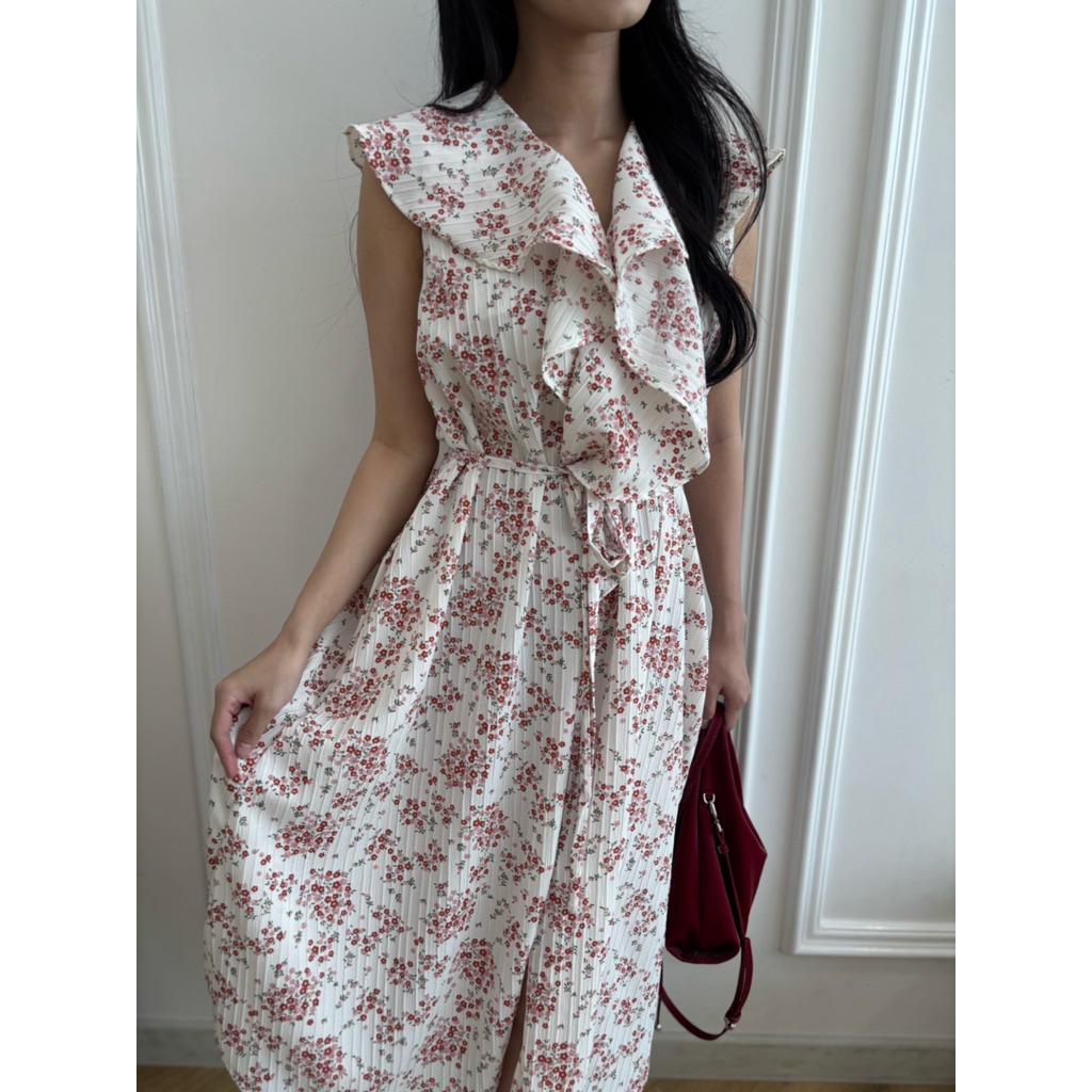 SYLVIE FLORAL DRESS /D0013/ RUFFLES DRESS MIURA