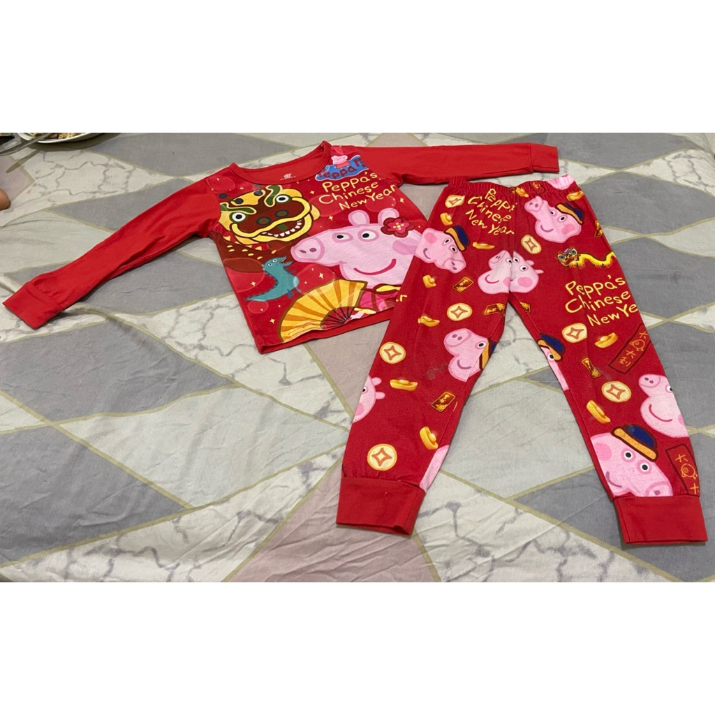 baju tidur anak perempuan peppa pig fit sampai usia 2 tahun