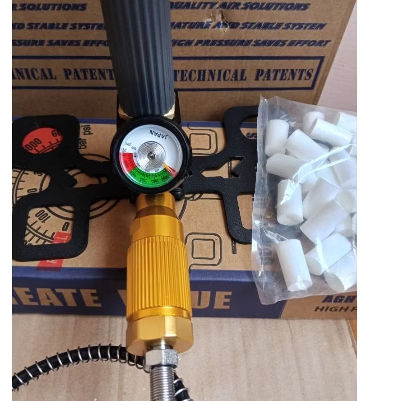 Pompa PCP 4 Stage AGH Filter Besar 6000 PSI Kuat Awet Cocok Untuk Isi Tabung Angin