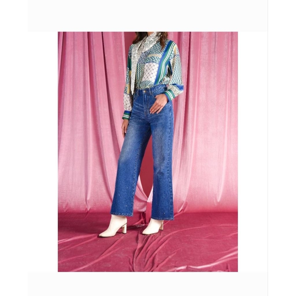 Aleza Lila Denim Pants size L