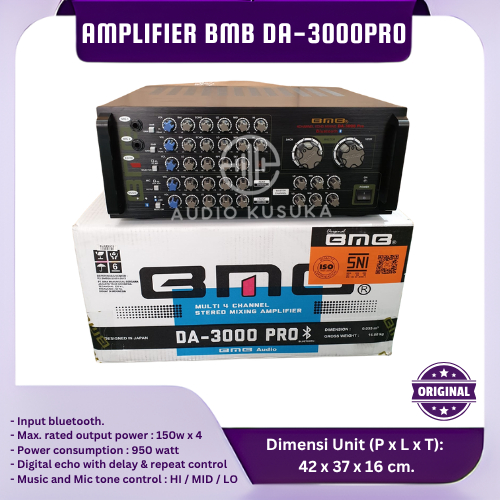 Power Amplifier BMB DA-3000PRO Ampli Karaoke Support Bluetooth Original
