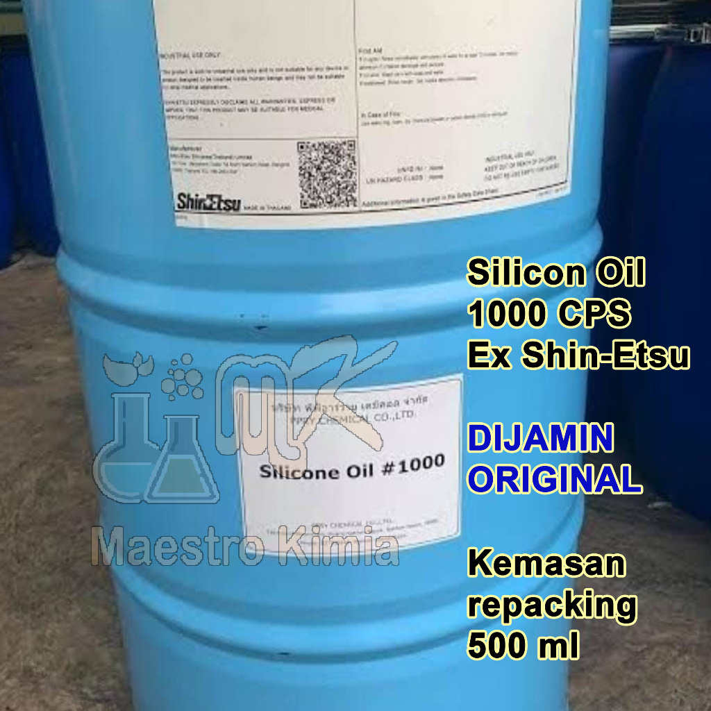 Silicone Oil 1000 cps Ex Shin-Etsu 500 ml / Minyak Silicon Berkualitas Sinetsu Shinetsu