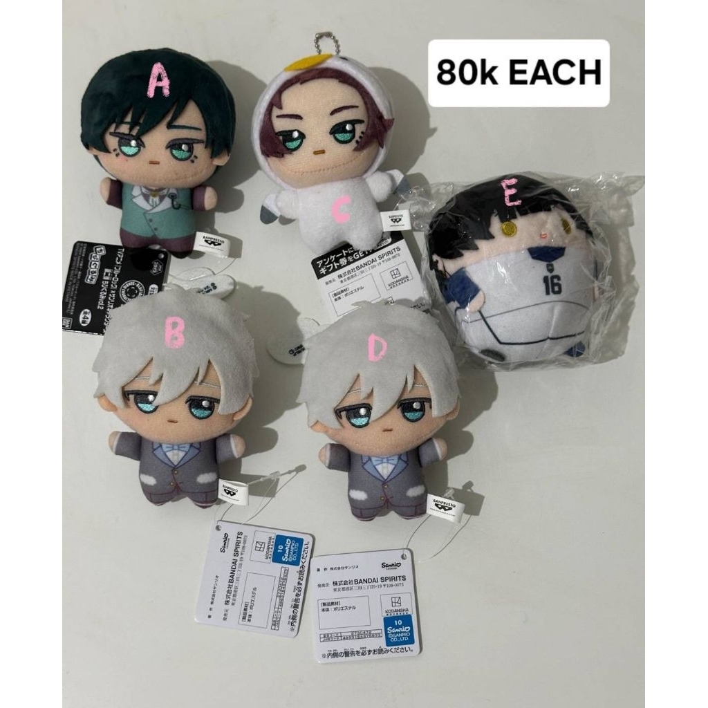 chibigurumi chibi fuwakororin fuwa blue lock bllk itoshi rin itoshi sae nagi seishiro bachira meguru