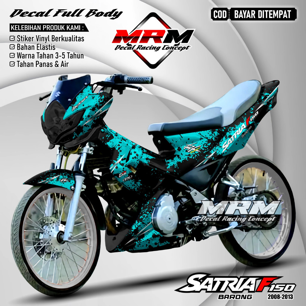 Decal Satria Fu Barong 2012 Full Body Stiker Satria Fu Barong 2013 Full Body Striping Satria Fu Baro