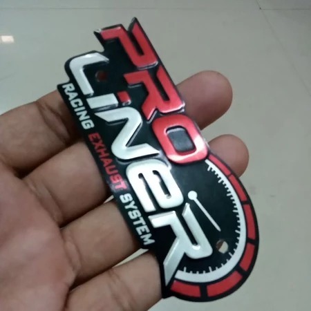 [SATUAN 1PCS] STICKER LOGO KNALPOT MOTOR STIKER GSX CBR R1 R25 R15 KTM DUCATI LEM KUAT TAHAN PANAS