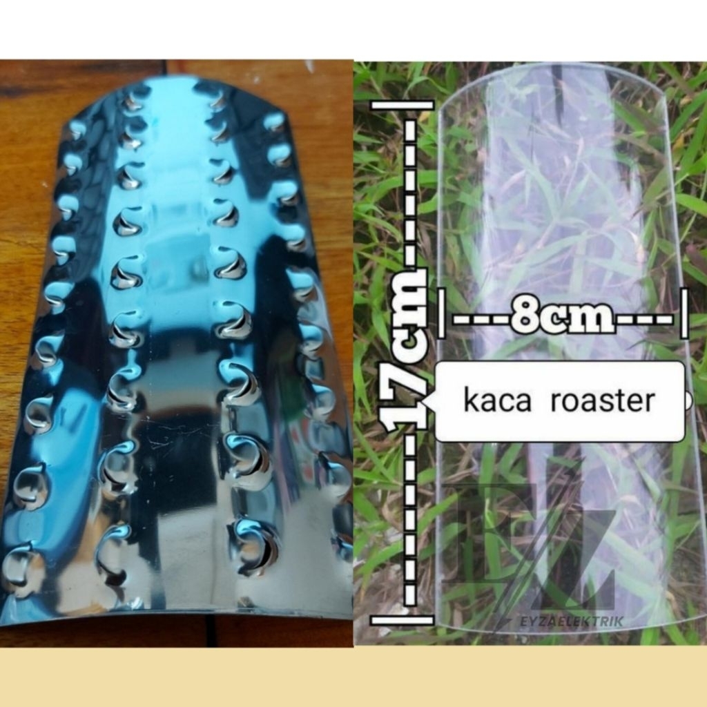 KACA PANGGANGAN &  PLAT STAINLESS KOMPOR SOSIS / kompor panggang