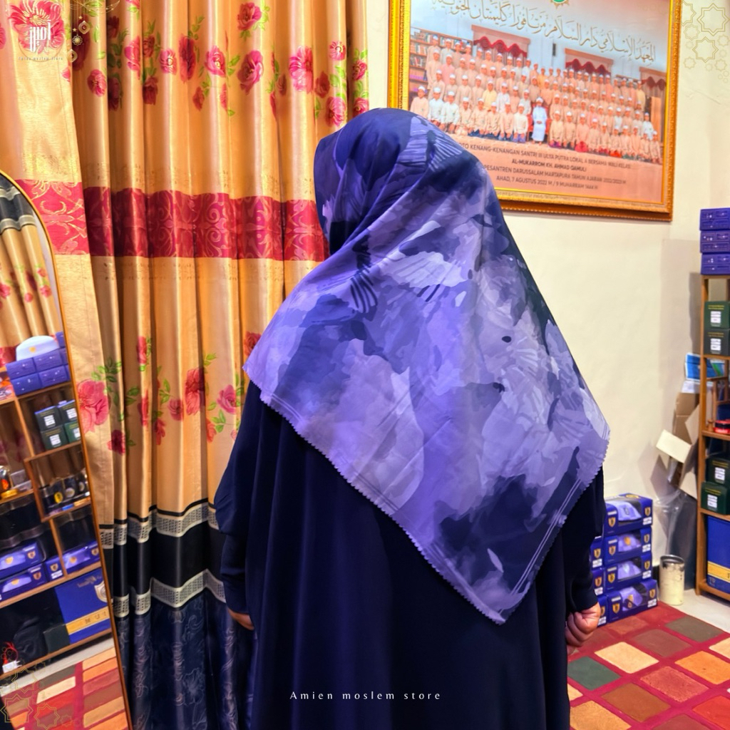 HIJAB MUSLIMAH SEGI EMPAT MOTIF ABSTRAK/HIJAB SEGI EMPAT JUMBO 130x130