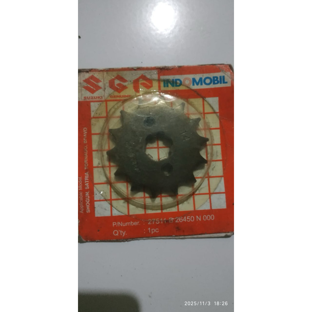 Gir depan suzuki smash/ satria