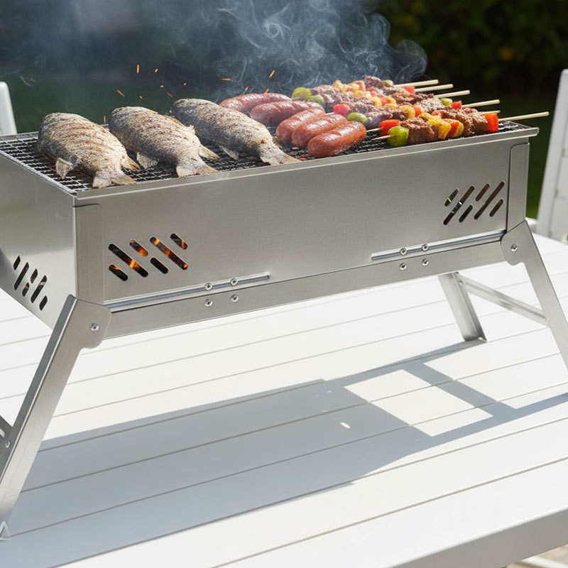 Alat panggangan ikan sosis ayam panggangan sate arang alat pemanggang roti bakar anti lengket kompor