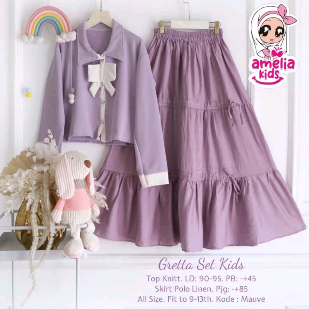 ( Bisa COD ) Blowy Set Kids by Amelia Untuk Usia 8-12 Tahun / Hayday / Cintami Set 10-14 Tahun