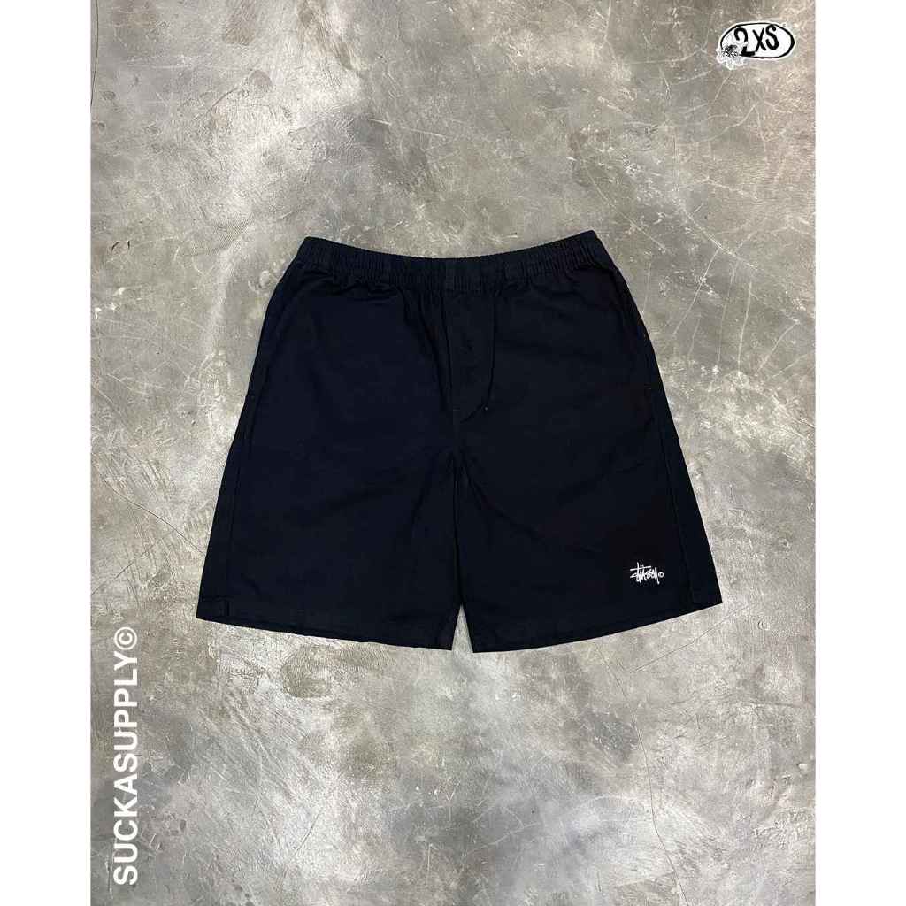 STUSSY HEAVY JERSEY SHORT - BLACK
