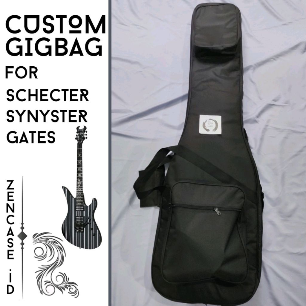 Custom Gigbag Tas Gitar Elektrik Schecter Synyster Gates