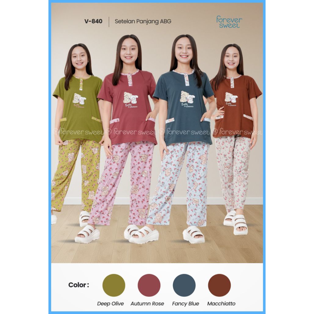 FOREVER SWEET PIYAMA ANAK PEREMPUAN BAJU TIDUR REMAJA ABG
