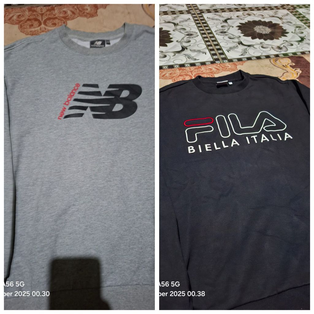 Combo Ber 2 CN NB dan Fila Full tag Second original