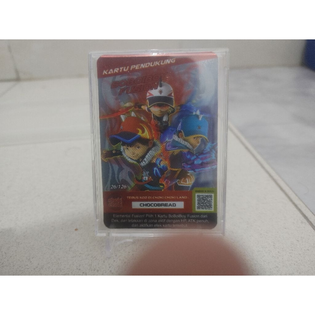 Choki-Choki X BOBOIBOY GALAXY CARD SR AR A