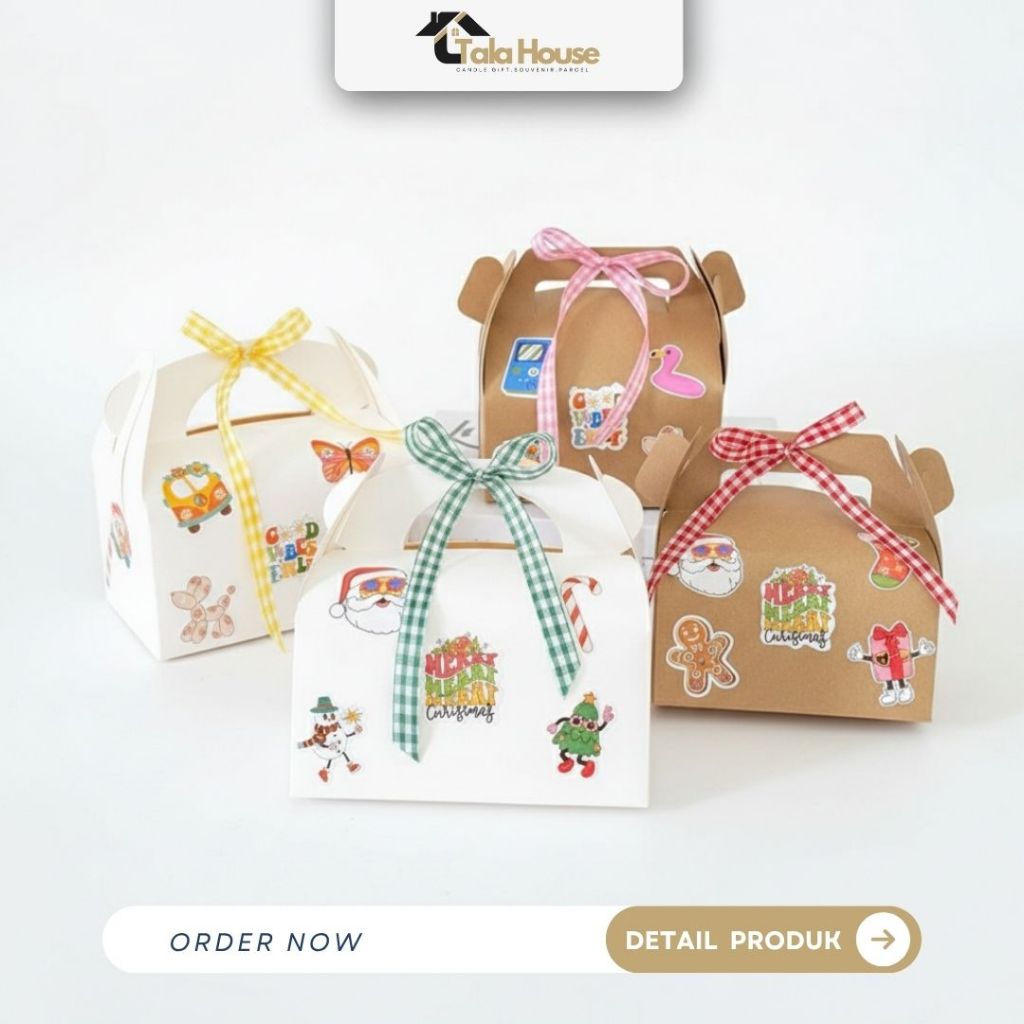 GIFT BOX AESTHETIC | GABLE BOX | BOX JINJING | SET PITA & STIKER | BOX GIFT LUCU | BOX ESTETIK