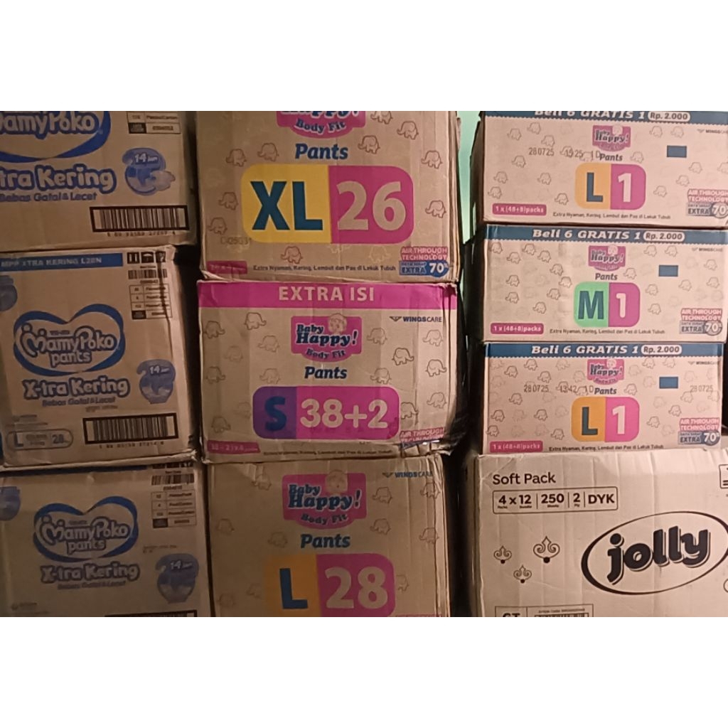 PAMPERS BABY HAPPY KARTON
