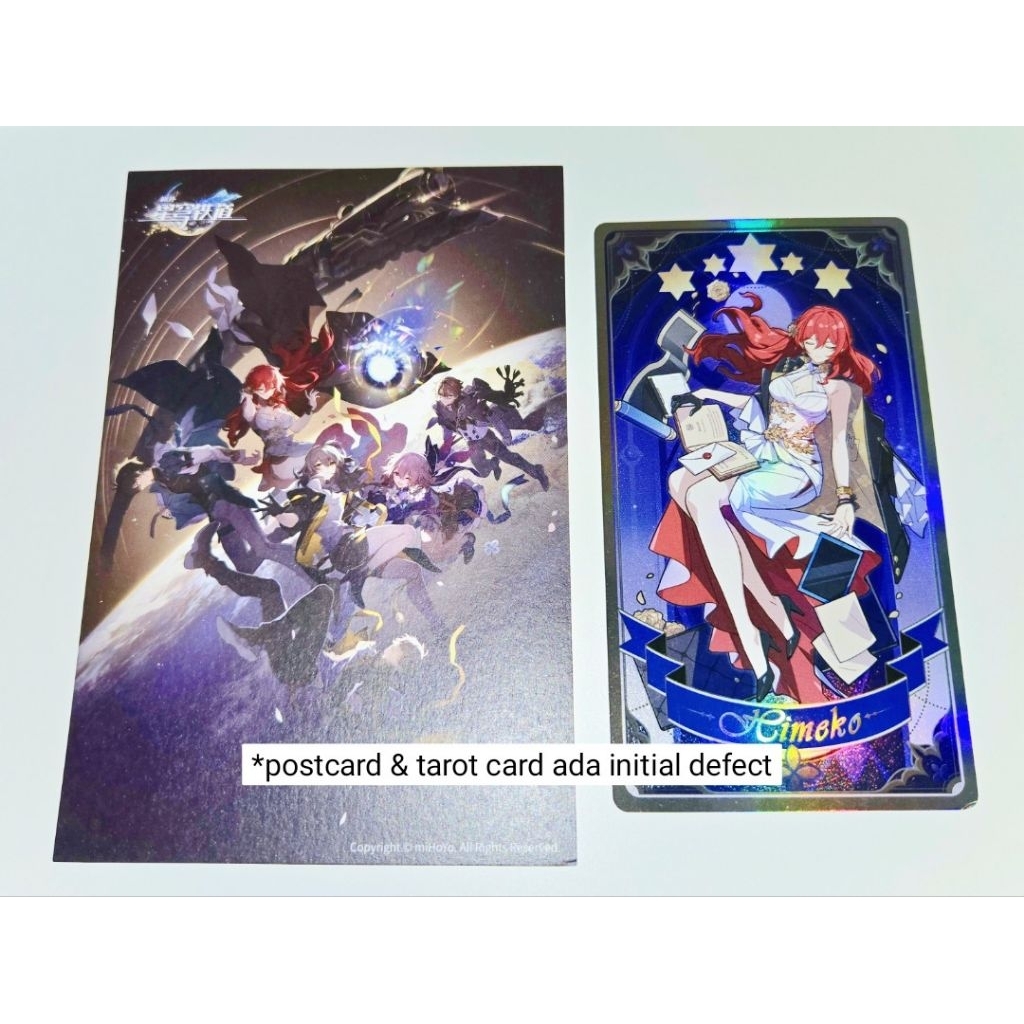Honkai Star Rail HSR Postcard & Fable Of The Stars Himeko Tarot Card Set