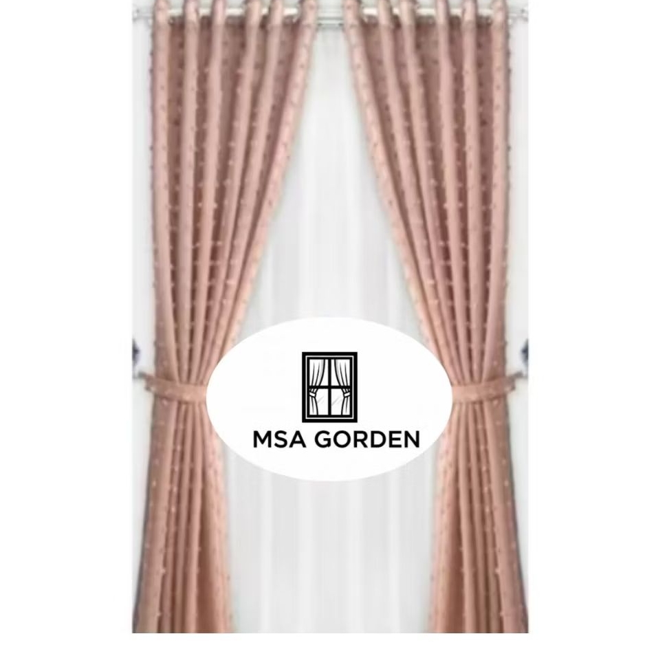 GORDEN VITRASE RUBY MODEL SMOKRING GORDEN VITRASE RUBY MINIMALIS FREE TALI DAN HOOK CANTOLAN