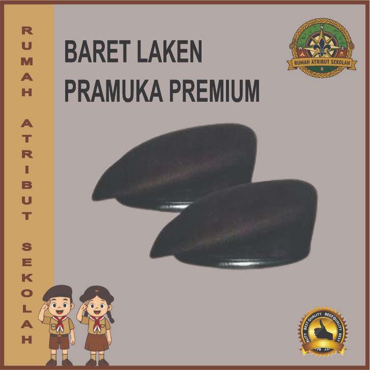 Topi Baret Pramuka Anak Laki Laki Putra Sekolah SD SMP SMA / Topi Baret Pramuka Anak Laki Laki Premi