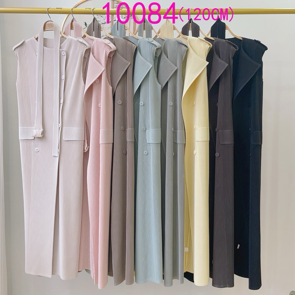 Premium pleats long dress /outer  - READYSTOCK 
