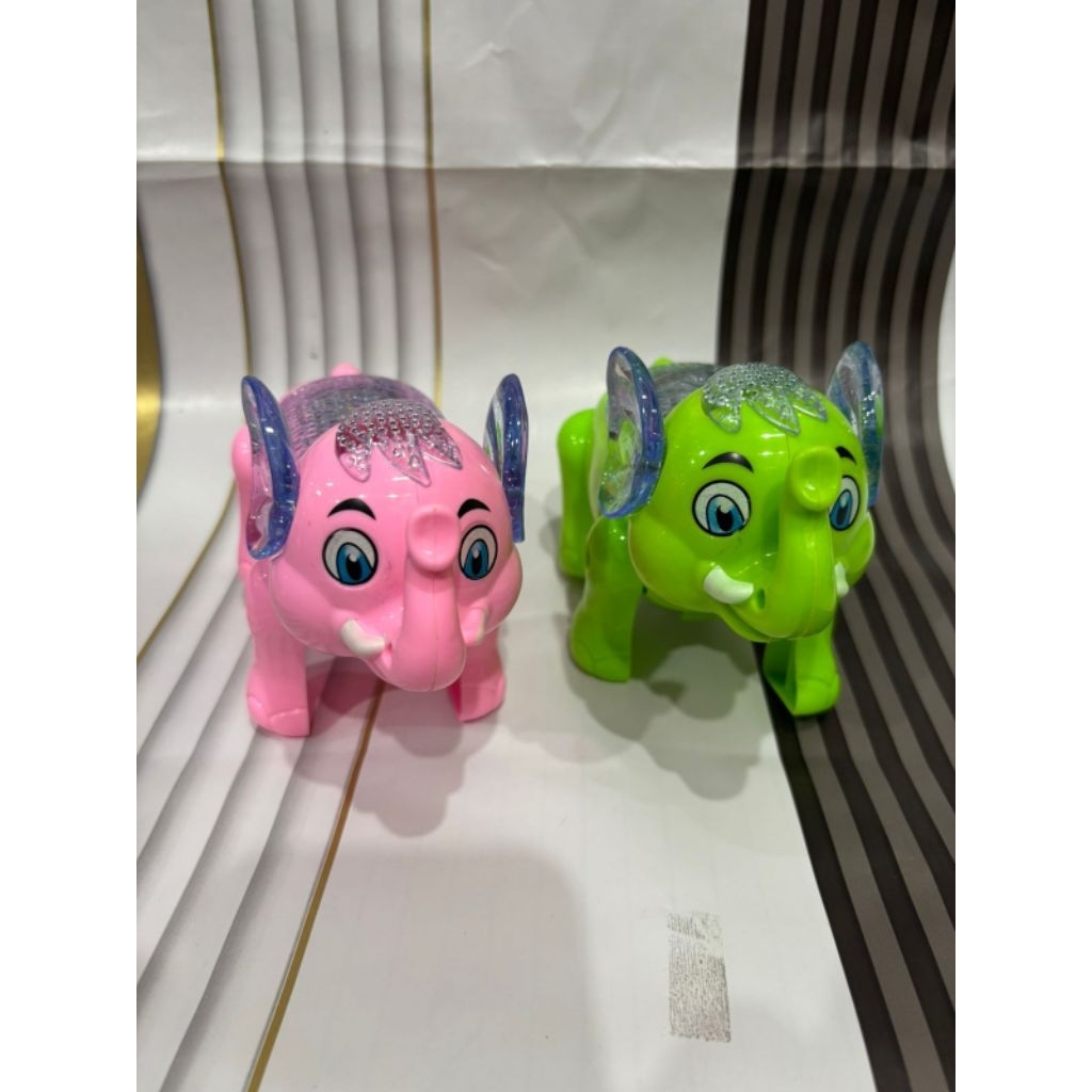 Mainan Hewan Gajah Led dan Musik/Gajah Led/Gajah/Gajah Musik