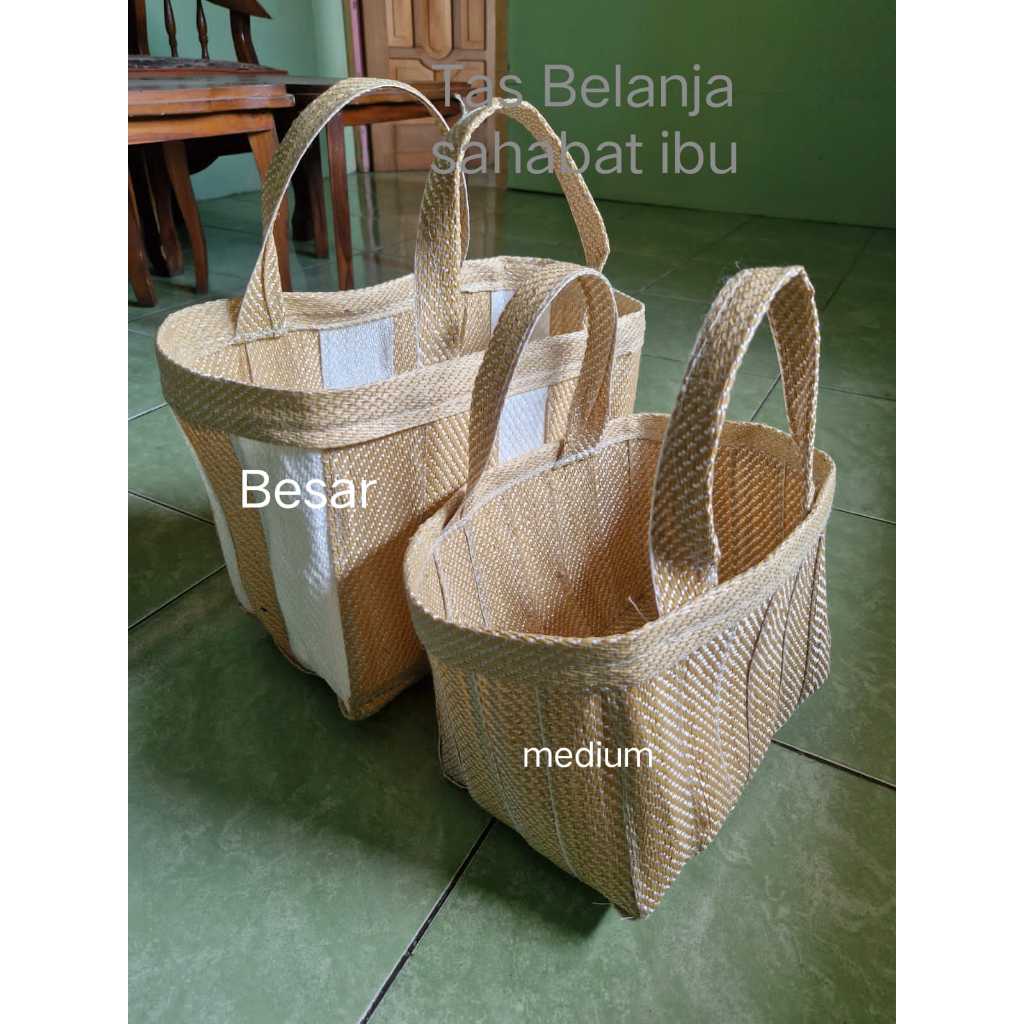 Tas Belanja Pasar Ibu Keranjang Ramah Lingkungan Bronjong Tebal & Serbaguna