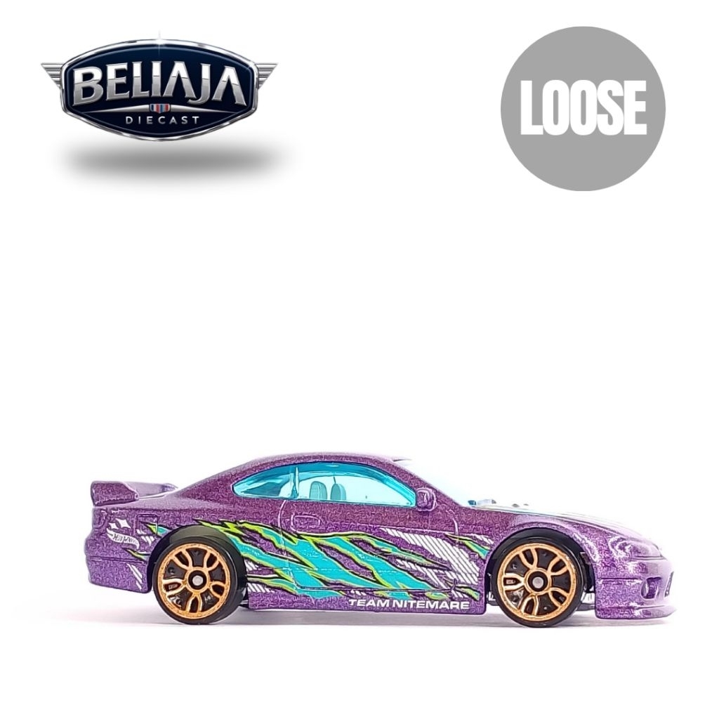 HOT WHEELS NISSAN SILVIA S15 PURPLE LOOSE