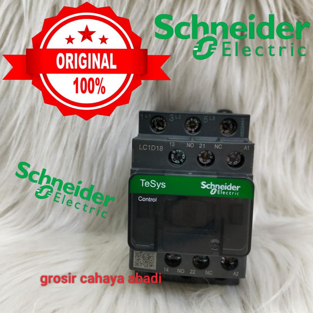 kontaktor contactor schneider lc1d18d7 42vac 3phase 32 ampere lc1d18 lc1d 18d7 contactor schneider k